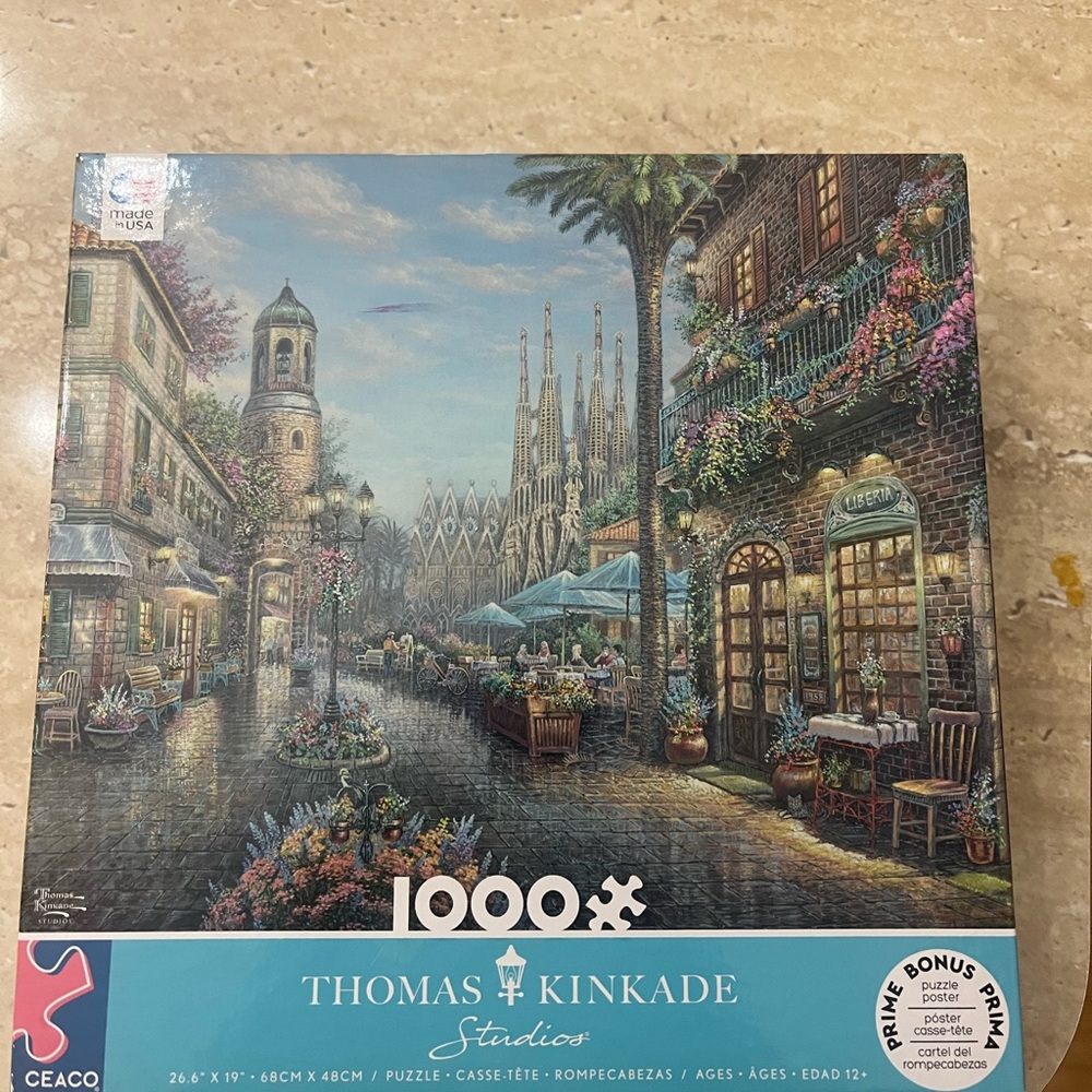 Thomas Kinkade Spanish Cafe Puzzle BRAND NEW